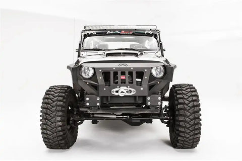 Fab Fours GR1000-1 Bumper Grumper One Piece Stubby Design Direct Fit Mounting Har