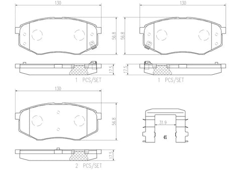 DISC BRAKE PAD SET