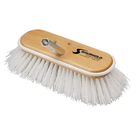 SHURHOLD IND 990 10' DECK BRUSH EXTRA STIFF WHITE PO