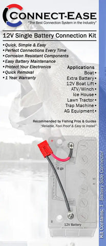 CONNECT EASE RCE12VB1S 12 VOLT BATTERY CONNECTOR