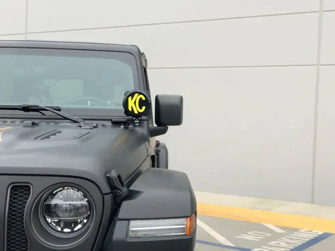 KC HILITE 97111 KIT; JEEP JL A-PILLAR + PRO6 SPOT S