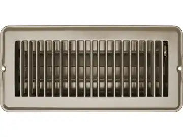 VENT REGISTER  TAN  METAL  DAMP 4'X