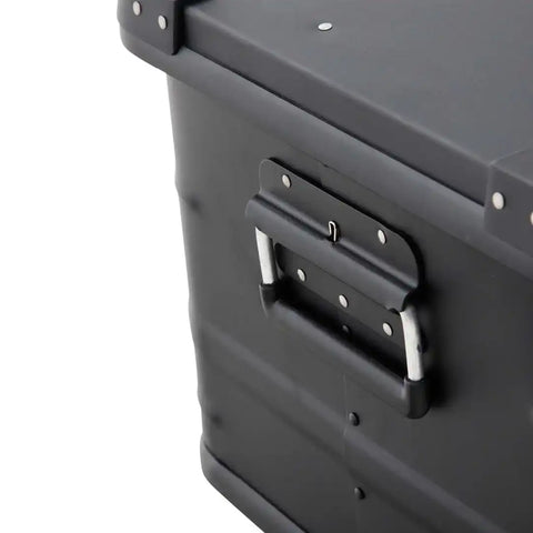 ALUMINUM BOX STORAGE 53QT - BLACK