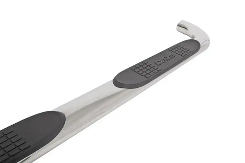 Dee Zee DZ372527 Nerf Bar With Step Pads 4 Inch Oval Bent Polished Stainless Stee