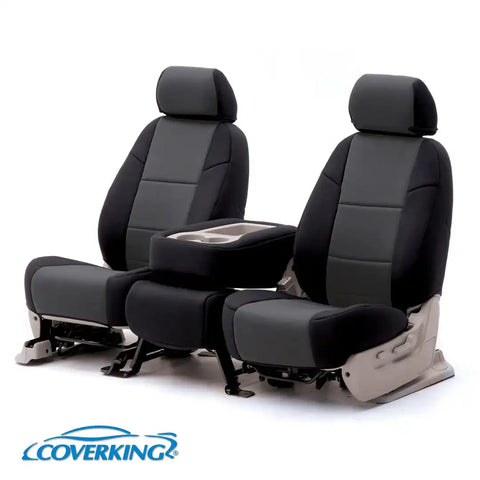 COVERKING CSCF12CH9492 1 ROW CHARCOAL/BLACK SIDES