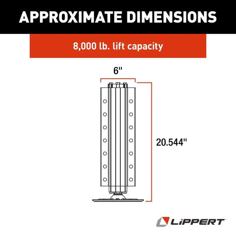 8K ALUMINUM JACK W/ 9' FO