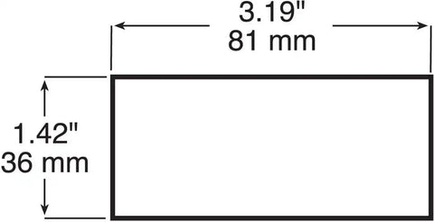3-1/8'X1-3/8' RECTNGL REF
