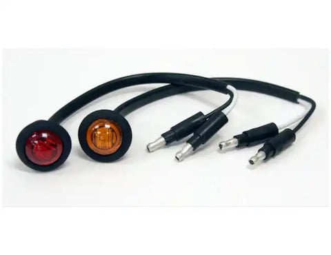 Buyers Products 5627513 Side Marker Light - LED 3/4 Inch Diameter Round 3 LED Red