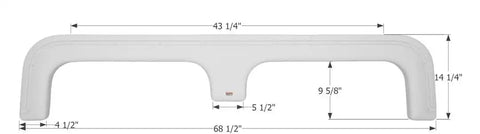 ICON 12294 FENDER SKIRT TANDEM TRIPLE E POL WH