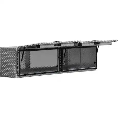 Buyers Products 1701363 Tool Box Topsider Recessed Drop Door Diamond Tread Alumin