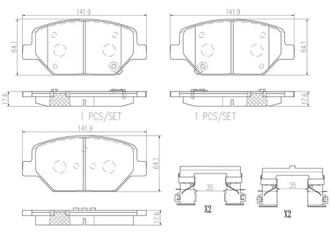 DISC BRAKE PAD SET