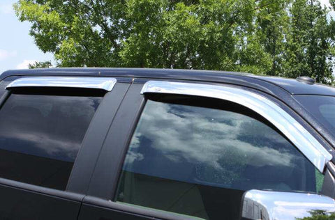 Auto Ventshade (AVS) 684155 - Ventvisor Deflector Chrome Outside Mount 4 pc