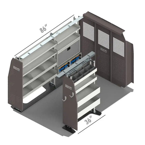 ROLACASE RSMRSGE-RP118 VAN SHELVING GENERAL BIN PACKAGE