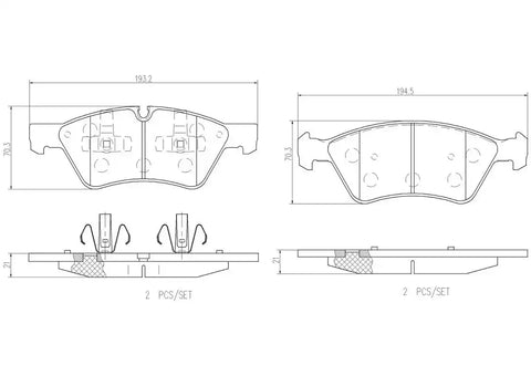 DISC BRAKE PAD SET