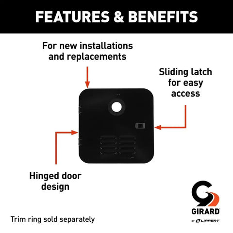 DOOR KIT-SMALL- BLACK 2GWHDB