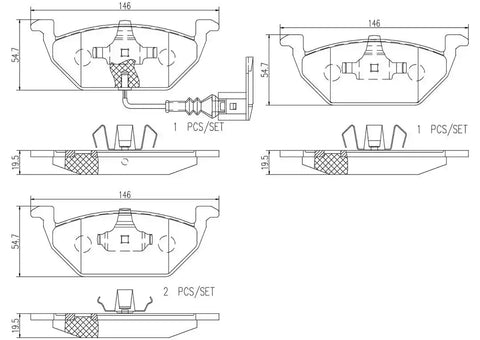 DISC BRAKE PAD SET