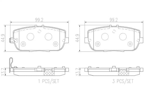 DISC BRAKE PAD SET