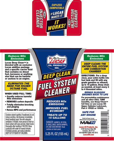 LUCAS OIL 10669 DEEP CLEAN 5.25 OUNCE