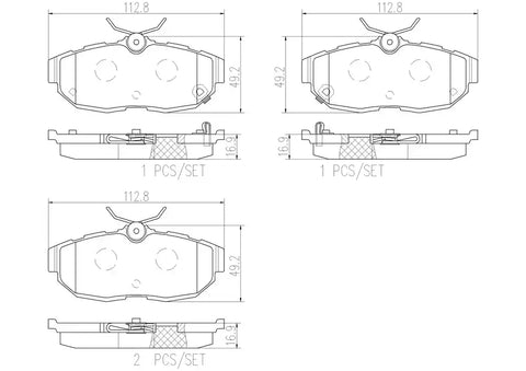 DISC BRAKE PAD SET