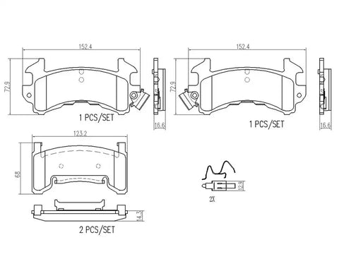 DISC BRAKE PAD SET