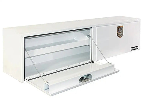 BUYERS PROD 1702860 TOOLBOX TOPSIDER 96IN SST T-HDL WHI