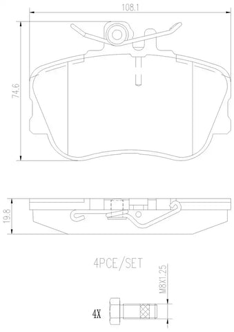 DISC BRAKE PAD SET