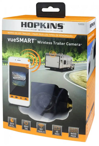 Hopkins MFG 50050 Backup Camera vueSMART Mounts To Trailer Uses Hopkins Towing App and Smart Device