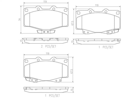 DISC BRAKE PAD SET