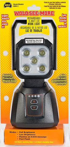 SEE-MORE 15 W LED WORKLIGHT MAGNET