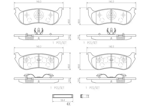 DISC BRAKE PAD SET