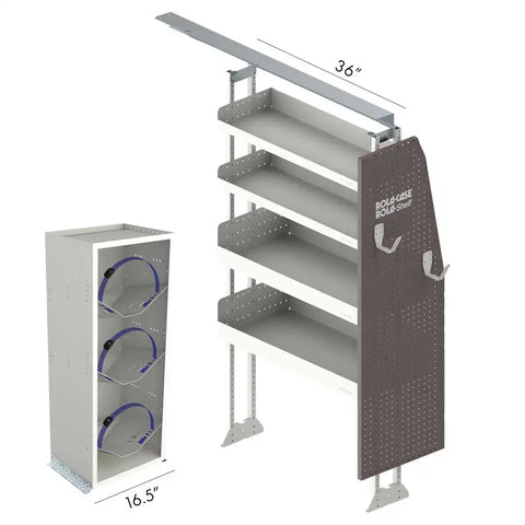 ROLACASE RSMRSHV-RP118 VAN SHELVING HVAC BIN PACKAGE