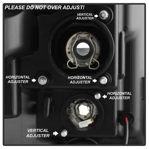 Spyder Automotive 5084460 Headlight Assembly Version 2 Halogen Bulb Projector Beam