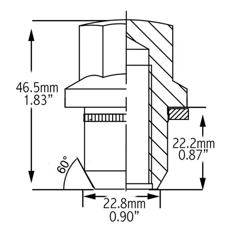 OE LUG-ROVER-M14 1.5 BLK