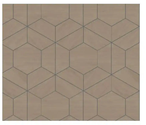 GENESIS PROD 494039 WOODEN OAK HEXAGON BACKSPLASH KIT 1