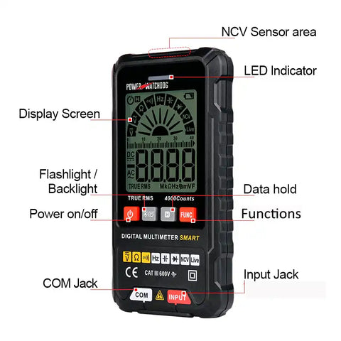 HUGHES AUTO SMARTMETER SMART DIGITAL MULTIMETER