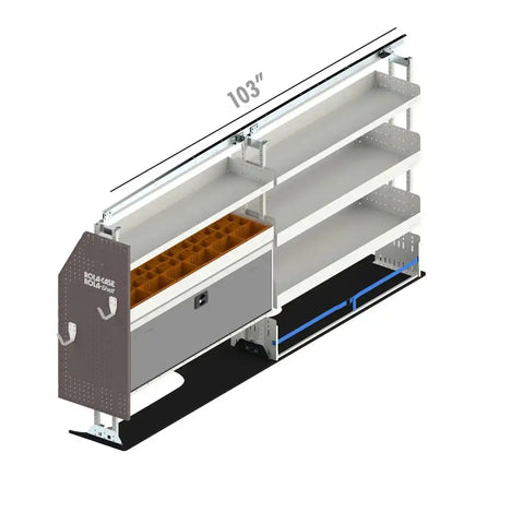 ROLACASE RSLLRGE- DR VAN SHELVING GENERAL BIN PACKAGE