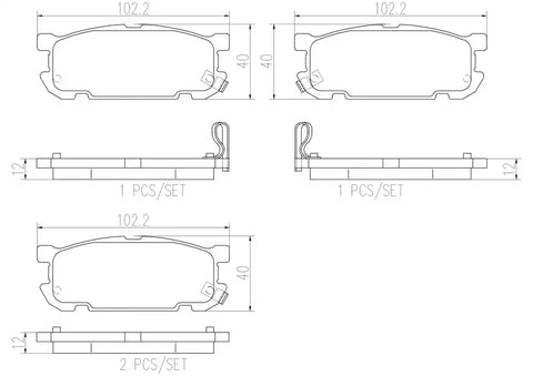DISC BRAKE PAD SET
