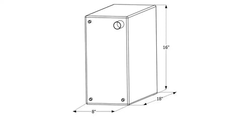 ICON 12499 FRESH WATER TANK WT2465 18X16X8