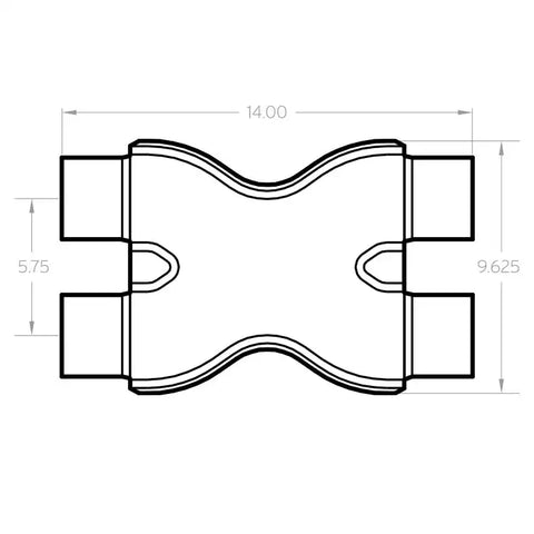 MAGNAFLOW 10792 SMOOTH TRANS X3/3 X 14 SS