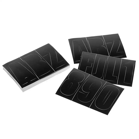T-H MARINE BE-GE-52311-DP 3' LETTER & NUMBER KIT BLACK