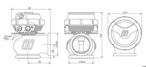 WG40 GENV COMP-GATE 40MM - 7 PSI BL