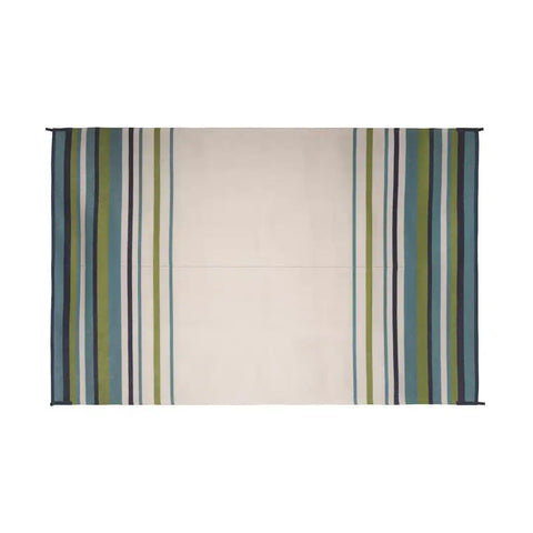 MAT STRIPED 8X20 AQUA/NAVY/LIME/WHT