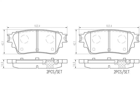 DISC BRAKE PAD SET
