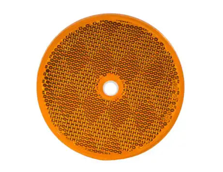 BUYERS PROD 5623317 REFLECTOR AMBER 3-3/16IN ROUND BO