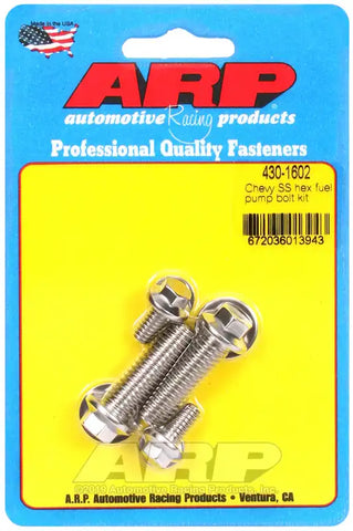 ARP Auto Racing 430-1602 Fuel Pump Mounting Bolt For Use With Chevy Hex Style Head