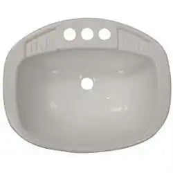 LASALLE BRIS 16270PWA 17X20WHITE POLY OVAL LAV