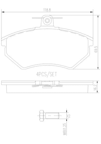 DISC BRAKE PAD SET
