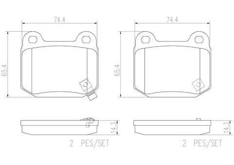 BREMBO P56048N DISC BRAKE PAD SET