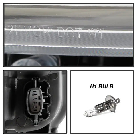 Spyder Automotive 9049637 Headlight Assembly OE Beam Clear Lens With Amber Reflecto