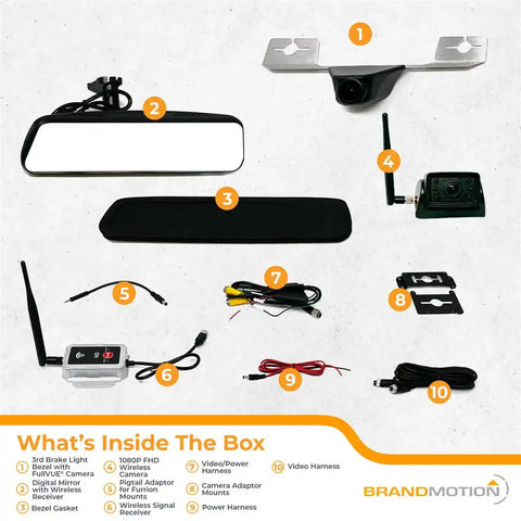 BrandMotion TRNS-2191 TRANSPERENT TRAILER WIRELESS CAMERA